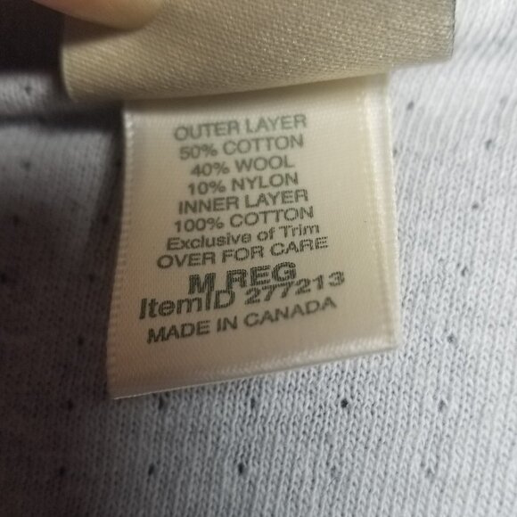 LL Bean Men's Grey Base Layer Wool Blend Gorpcore Tee Sz M - Picture 5 of 5